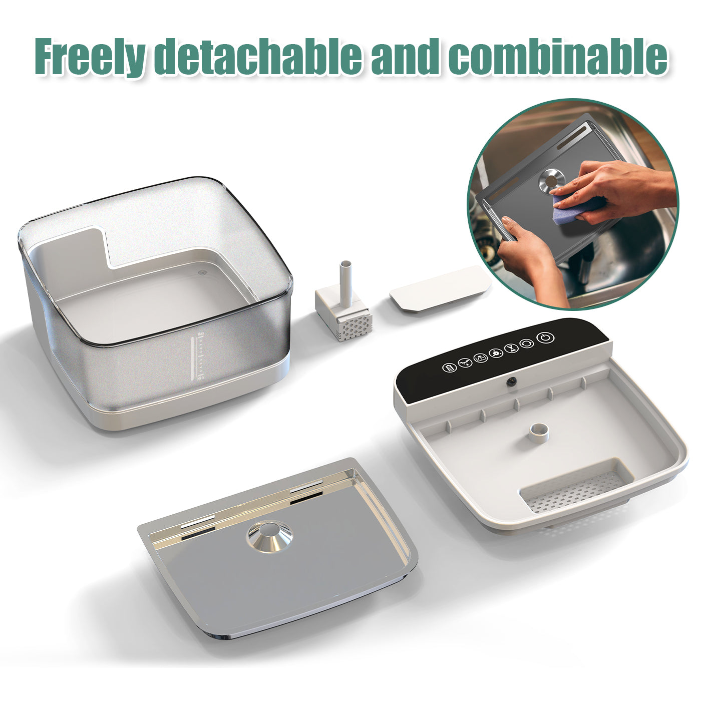 RefinedPetFlow The Filterless Self-Refill Fountain